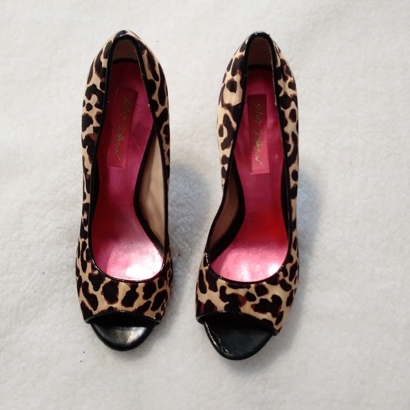 Betsey Johnson Leopard Print Heels 